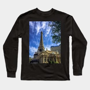 Eiffel Tower Replica at Paris Hotel - Las Vegas, Nevada Long Sleeve T-Shirt